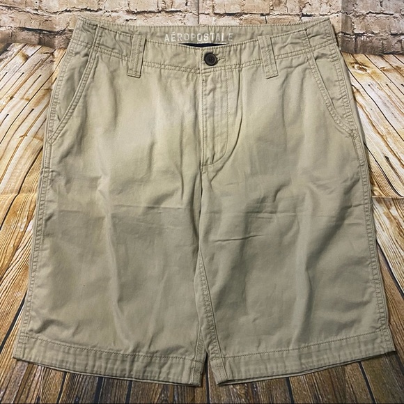 Aeropostale Other - Aeropostale Beige Khaki Flat Front Chino Shorts